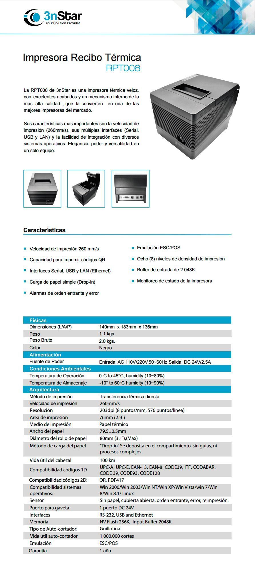 Caracteristicas Tecnicas